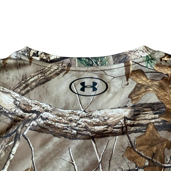 Under Armour x Real Tree Hunting Shirt Mens XXL Long Sleeve Performance Camo - Picture 4 of 5